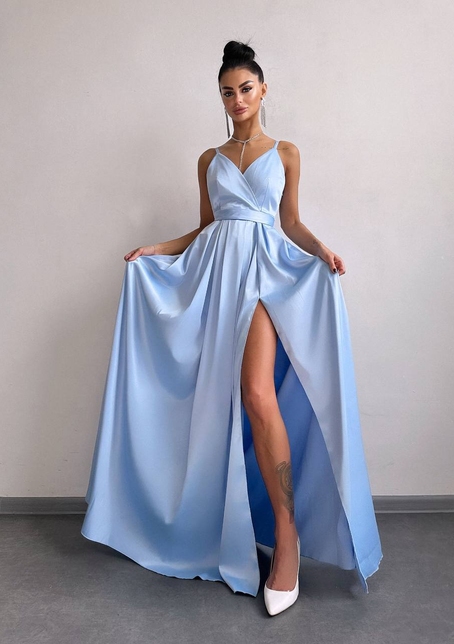 Атласна сукня максі  | PUSHKA SHOP