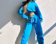 Базовий костюм на флісі з об'ємними капюшоном | PUSHKA SHOP