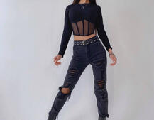 Топ с корсетной вставкой на косточках  Топ с корсетной вставкой на косточках  | PUSHKA SHOP