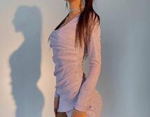 Блестящее платье со сборкой Блестящее платье со сборкой | PUSHKA SHOP