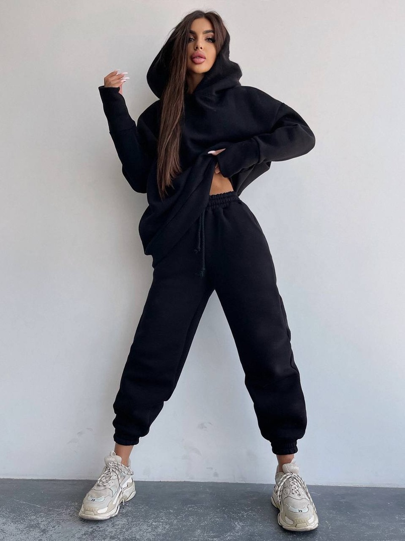 Тёплый комплект: худи + спортивные штаны Тёплый комплект: худи + спортивные штаны | PUSHKA SHOP