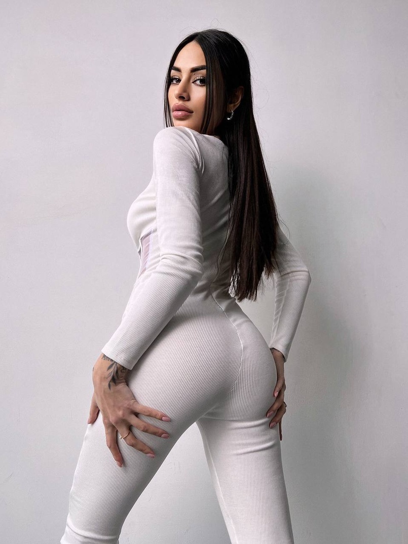 Облягаючий трикотажний комбінезон з елементами корсету  | PUSHKA SHOP