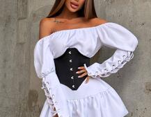 Комплект: Сукня-сорочка + корсет на гачках | PUSHKA SHOP