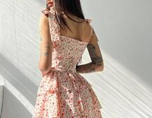 Платье с пышной юбочкой и корсетом | PUSHKA SHOP