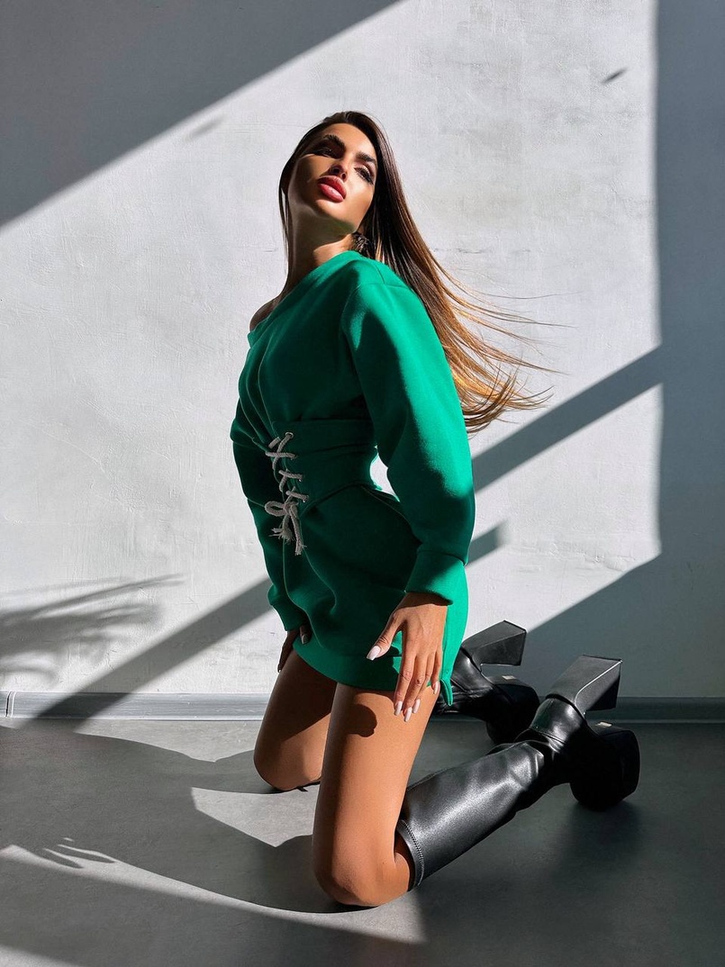 Тепле затишне худі over-size на флісі + корсет на шнурівці Можна носити з корсетом та без | PUSHKA SHOP