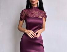 Елегантна сукня максі з мереживом Елегантна сукня максі з мереживом | PUSHKA SHOP