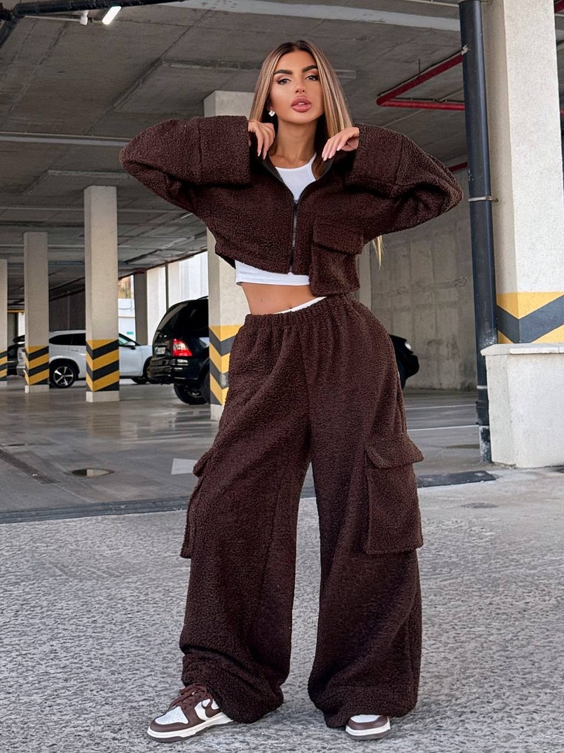 Теплий та мʼякий комплект Тедді на флісі Дуже приємний до тіла | PUSHKA SHOP