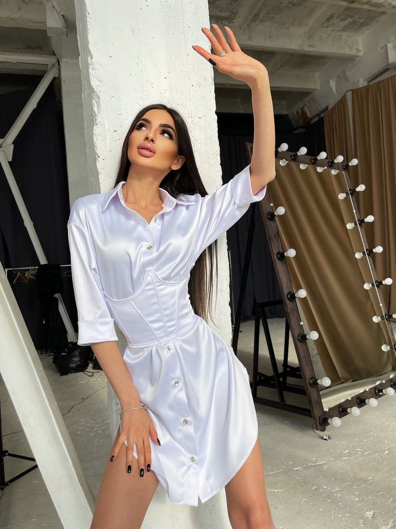 Платье-рубашка в комплекте с корсетом Платье-рубашка в комплекте с корсетом | PUSHKA SHOP