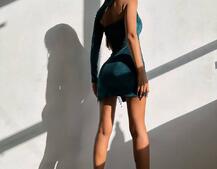 Оксамитова сукня , декорована стразами    | PUSHKA SHOP