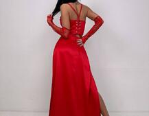 Комплект: корсет+ рукавички + спідниця максі | PUSHKA SHOP