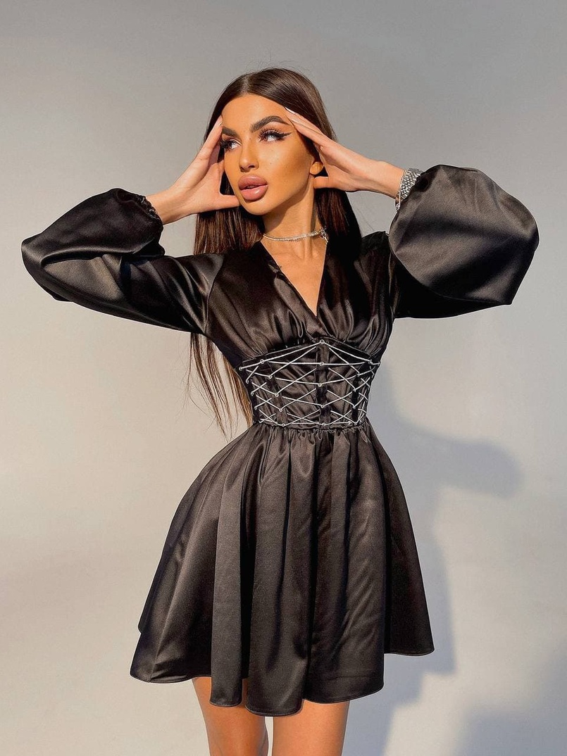 Корсетное платье с пышной юбкой   | PUSHKA SHOP