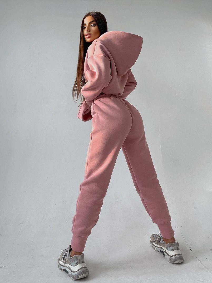 Тёплый комплект: худи + спортивные штаны Тёплый комплект: худи + спортивные штаны | PUSHKA SHOP