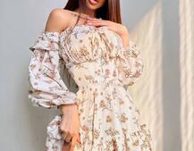 Квіткова сукня з воланами та шнуровкою по спинці | PUSHKA SHOP