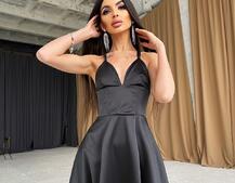 Платье-миди с корсетным верхом  | PUSHKA SHOP