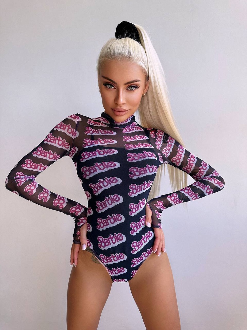 Боді з принтом   | PUSHKA SHOP