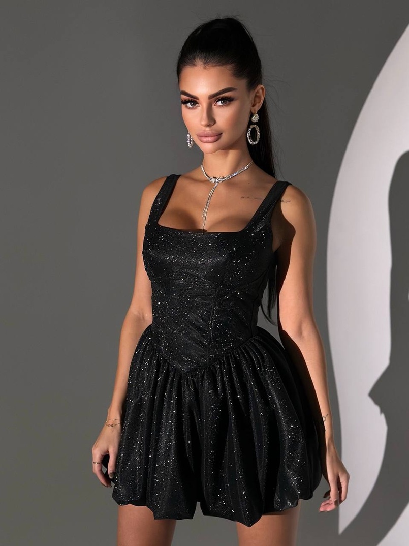 Сяюча корсетна  сукня міні  | PUSHKA SHOP