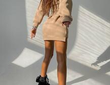 Худи на флисе + корсет на шнуровке  | PUSHKA SHOP