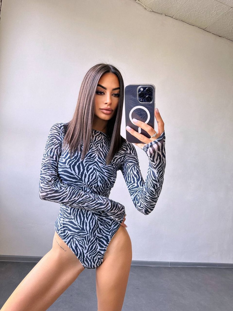 Боді з принтом   | PUSHKA SHOP