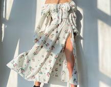 Сукня міді з квітковим принтом  Сукня міді з квітковим принтом  | PUSHKA SHOP