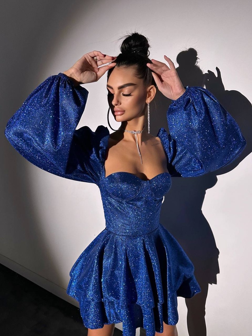 Сяюча корсетна сукня бюстьє з подвійною спідницею  | PUSHKA SHOP