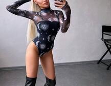 Боді з принтом   | PUSHKA SHOP