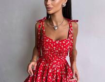 Корсетна сукня з подвійною спідницею  | PUSHKA SHOP