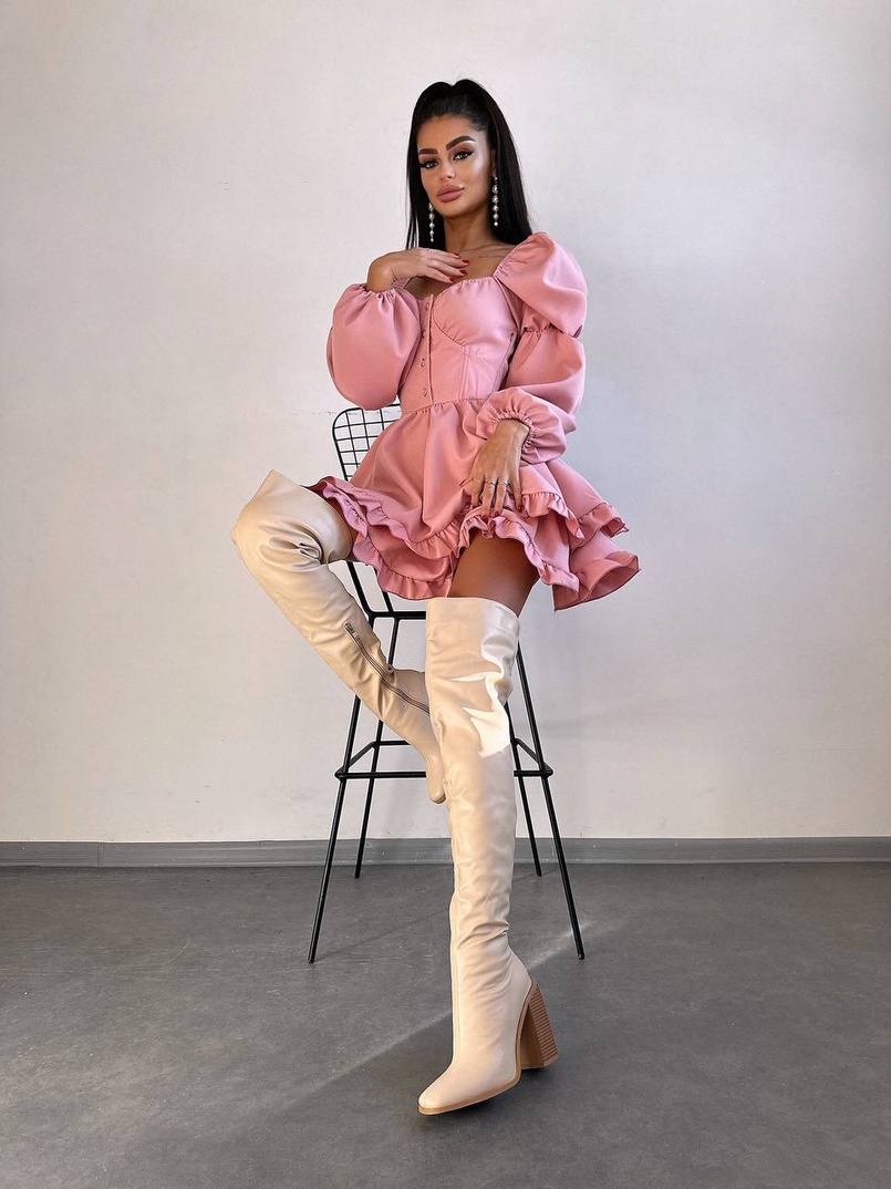 Лялькова сукня з пишною спідницею та корсетним верхом  | PUSHKA SHOP