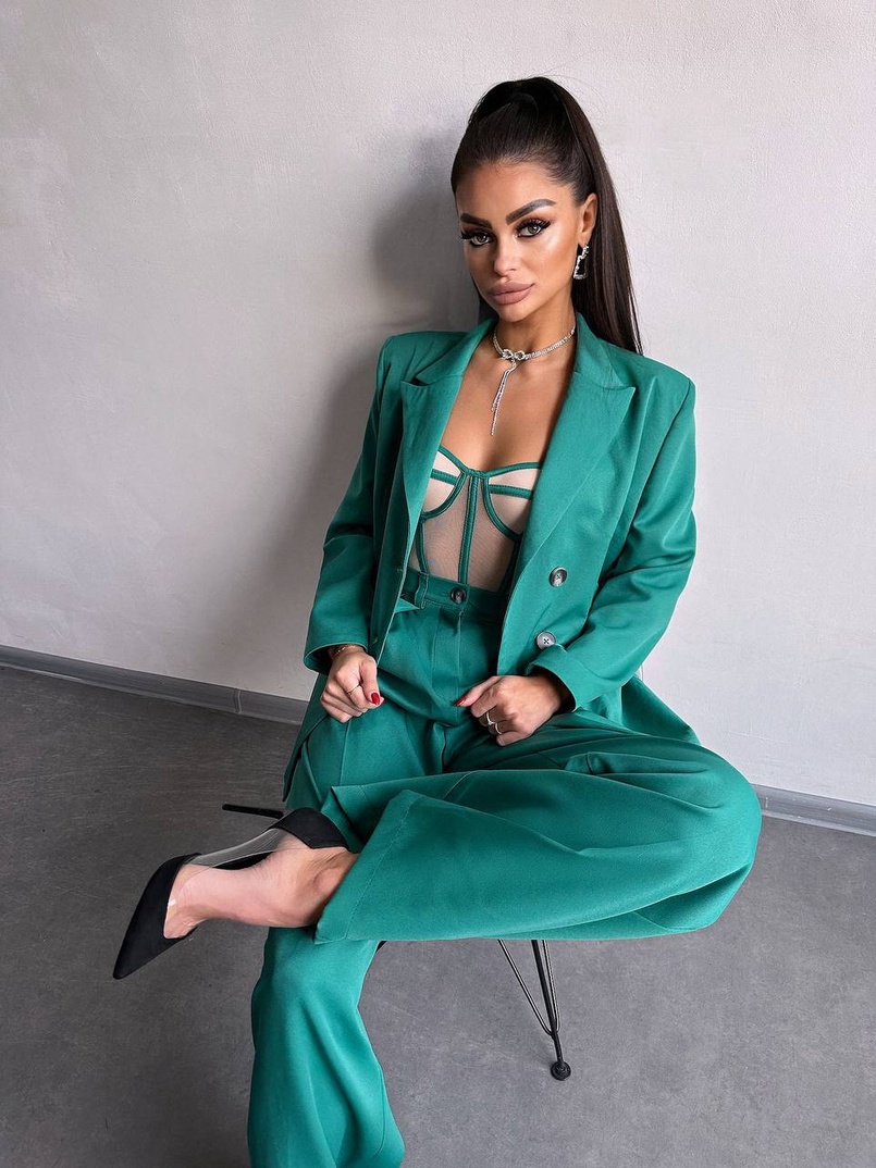 Костюм:  піджак на підкладці, штани+ корсет | PUSHKA SHOP