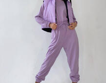 Комплект: комфортный трикотажный комбинезон   укорочённый двухсторонний жилет  | PUSHKA SHOP