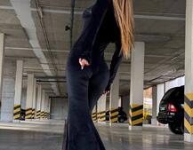 Велюровий комбінезон кльош | PUSHKA SHOP