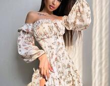 Квіткова сукня з воланами та шнуровкою по спинці | PUSHKA SHOP