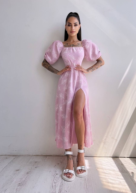 Улюблена сукня міді зі шнурівкою на спинці в нових кольорах | PUSHKA SHOP