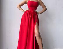 Сукня максі  зі шнурівкою на спинці | PUSHKA SHOP