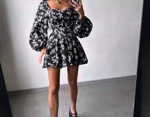 Корсетна сукня з подвійною спідницею  | PUSHKA SHOP