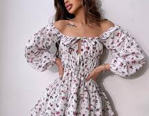 Сукня міні з квітковим принтом  Сукня міні з квітковим принтом  | PUSHKA SHOP