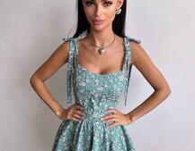 Корсетна сукня з подвійною спідницею  | PUSHKA SHOP