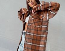 Кашемировая рубашка в клетку с капюшоном  Кашемировая рубашка в клетку с капюшоном  | PUSHKA SHOP