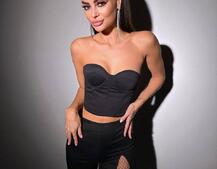 Комплект: корсет + штани із сіткою зі стразами  Комплект: корсет + штани із сіткою зі стразами  | PUSHKA SHOP