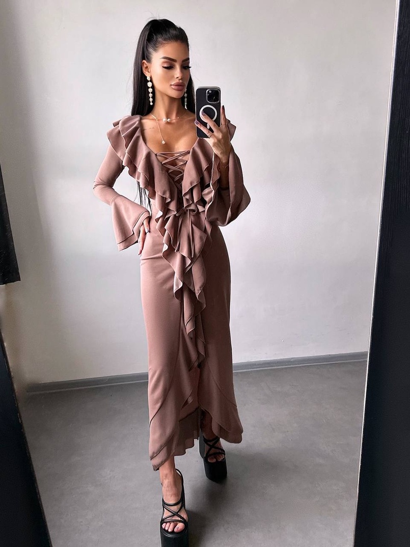 Сукня з воланами  | PUSHKA SHOP