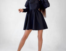 Платье-бюстье с объёмными рукавами и корсетными элементами На косточках, сзади на шнуровке. Платье-бюстье с объёмными рукавами и корсетными элементами На косточках, сзади на шнуровке. | PUSHKA SHOP