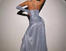 Сяючий комплект: корсет+ рукавички + спідниця максі Сяючий комплект: корсет+ рукавички + спідниця максі | PUSHKA SHOP