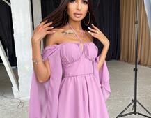 Шифоновый ромпер с расклешенными рукавами Шифоновый ромпер с расклешенными рукавами | PUSHKA SHOP