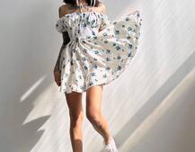 Сукня- міні у квітковий принт Сукня- міні у квітковий принт | PUSHKA SHOP