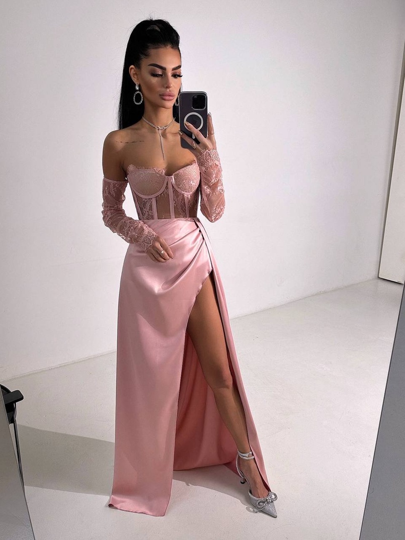 Комплект: мереживний корсет  +  спідниця максі   | PUSHKA SHOP