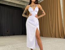 Корсетное платье-футляр с разрезом Корсетное платье-футляр с разрезом | PUSHKA SHOP