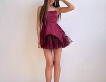 Атласна корсетна сукня  Атласна корсетна сукня  | PUSHKA SHOP