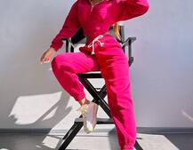 Комплект на флісі : худі з елементами корсету + штани  | PUSHKA SHOP