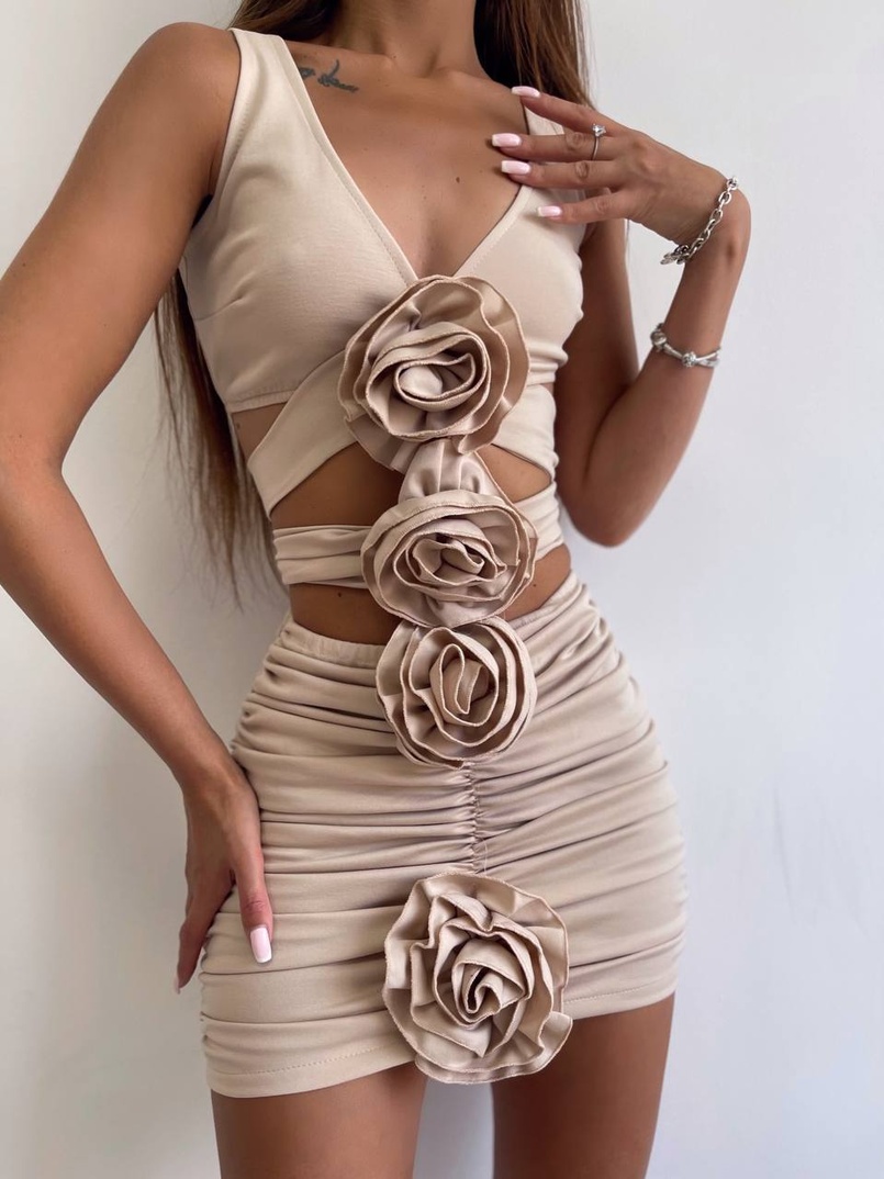 Комплект: топ та спідниця з трояндами Комплект: топ та спідниця з трояндами | PUSHKA SHOP