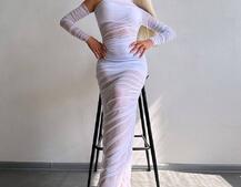 Сукня міді з драпіруванням Сукня міді з драпіруванням | PUSHKA SHOP