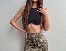 Комплект: коттонова спідниця  + топ з філіжанками  | PUSHKA SHOP